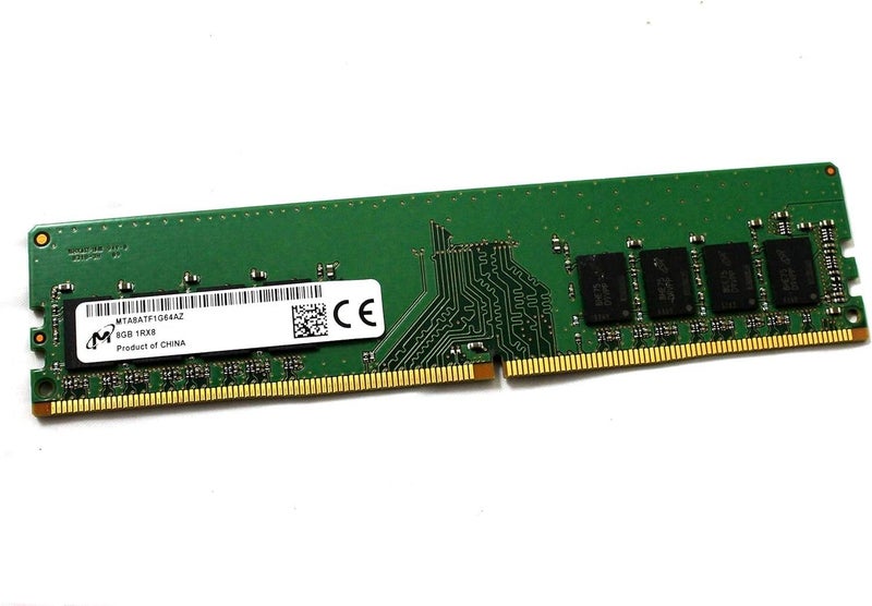 Micron 8GB PC4-19200 DDR4-2400MHz Non-ECC Unbuffered CL17 288-Pin DIMM 1.2V Single Rank Memory Module Mfr P/N MTA8ATF1G64AZ-2G3B1